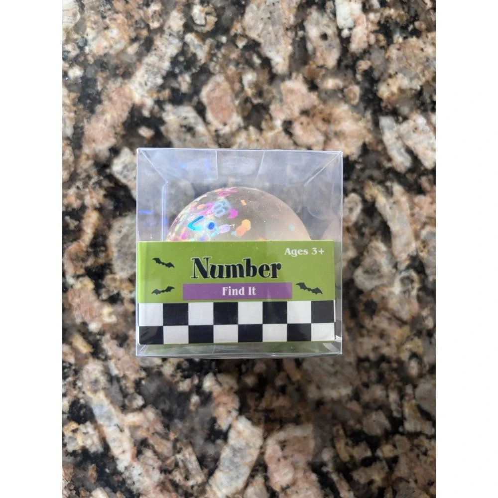 Big Time Toys Number Find It Sensory Squishy Ball Target Halloween